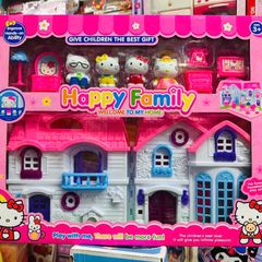 Happy Family Nhà búp bê Hello Kitty 596 Happy family thiết kế đáng yêu phù hợp cho bé yêu thích Hello Kitty mã sản phẩm 596 ngôi nhà nhỏ xinh dành cho búp bê Hello Kitty