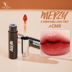 Son Merzy Mellow Tint CM5 - Đỏ Nâu Lì Lâu Trôi, Son Môi Trang Điểm Độc Đáo và Thời Thượng cho Phong Cách Hiện Đại