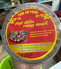 Hạt Điều Rang Muối Tâm An Food 500g - Hương Vị Béo Bùi Tự Nhiên, Snack Thơm Ngon Cho Bữa Tiệc và Giải Khát