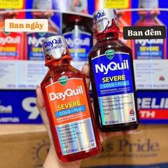Set 3 Chai Siro Cảm Cúm Vicks Dayquil Nyquil Severe - Giảm Cảm Nhanh, Hỗ Trợ Miễn Dịch, Thoải Mái Ngay Trong Mùa Lạnh