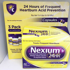 Viên uống Nexium 24hr cho đau dạ dày, ợ nóng - Hỗ trợ giảm triệu chứng hiệu quả, 42 viên nang nhỏ gọn dễ sử dụng