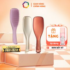 Lược Gỡ Rối Tangle Teezer The Ultimate Detangler Chrome - Phiên Bản Cao Cấp, Chăm Sóc Tóc Thẳng Đến Xoăn, Giảm Gãy Rụng