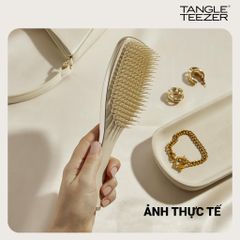 Lược Gỡ Rối Tangle Teezer The Ultimate Detangler Chrome - Phiên Bản Cao Cấp, Chăm Sóc Tóc Thẳng Đến Xoăn, Giảm Gãy Rụng