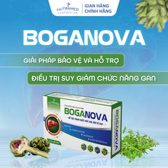 Viên uống Boganova hỗ trợ bảo vệ gan, cải thiện chức năng gan cho người lớn và trẻ em trên 6 tuổi - 60 viên