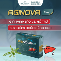 Viên uống Aginova Plus - Hỗ trợ bảo vệ và tăng cường chức năng gan cho người có gan kém, giảm mẩn ngứa và vàng da - Nutramed