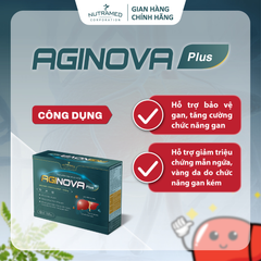 Viên uống Aginova Plus - Hỗ trợ bảo vệ và tăng cường chức năng gan cho người có gan kém, giảm mẩn ngứa và vàng da - Nutramed