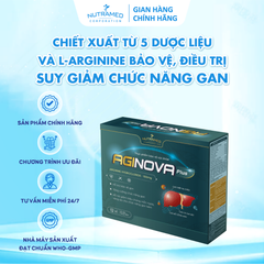 Viên uống Aginova Plus - Hỗ trợ bảo vệ và tăng cường chức năng gan cho người có gan kém, giảm mẩn ngứa và vàng da - Nutramed