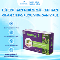 Viên Uống Nupaliv Hỗ Trợ Giải Độc Gan - Bảo Vệ Gan, Cải Thiện Chức Năng Gan - 30 Viên Nutramed