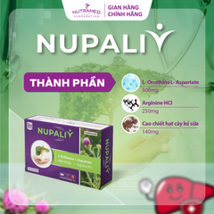 Viên Uống Nupaliv Hỗ Trợ Giải Độc Gan - Bảo Vệ Gan, Cải Thiện Chức Năng Gan - 30 Viên Nutramed