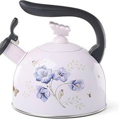 Ấm Đun Nước Bếp Từ Lenox Butterfly Meadow 2.3L - Bình Siêu Tốc Trang Trí Hình Bướm Sang Trọng, Giặt Tay Bảo Quản