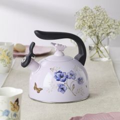 Ấm Đun Nước Bếp Từ Lenox Butterfly Meadow 2.3L - Bình Siêu Tốc Trang Trí Hình Bướm Sang Trọng, Giặt Tay Bảo Quản