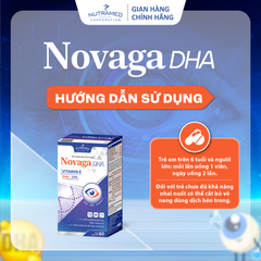 Viên uống Novaga DHA hỗ trợ sáng mắt, bổ não, đẹp da (60 viên)