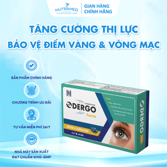 Viên Uống Bổ Mắt Odergo Forte - Hỗ Trợ Tăng Cường Thị Lực, Giảm Khô Mỏi Mắt - 30 Viên Giúp Làm Chậm Thoái Hóa Võng Mạc
