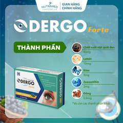 Viên Uống Bổ Mắt Odergo Forte - Hỗ Trợ Tăng Cường Thị Lực, Giảm Khô Mỏi Mắt - 30 Viên Giúp Làm Chậm Thoái Hóa Võng Mạc