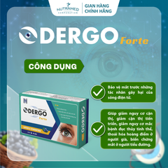 Viên Uống Bổ Mắt Odergo Forte - Hỗ Trợ Tăng Cường Thị Lực, Giảm Khô Mỏi Mắt - 30 Viên Giúp Làm Chậm Thoái Hóa Võng Mạc
