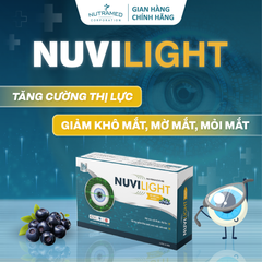 Viên uống Nuvilight hỗ trợ tăng cường thị lực, giảm khô mắt mỏi mắt (Hộp 30 viên)