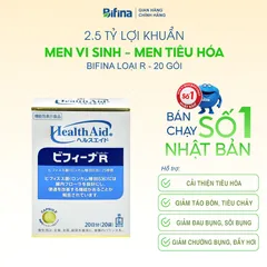 Men Vi Sinh Bifina Nhật Bản - 20 Gói Hỗ Trợ Tiêu Hóa, Cân Bằng Hệ Vi Sinh Đường Ruột, Sản Phẩm Chất Lượng Cao Từ Nhật