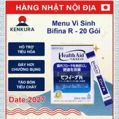 Men Vi Sinh Bifina Nhật Bản - 20 Gói Hỗ Trợ Tiêu Hóa, Cân Bằng Hệ Vi Sinh Đường Ruột, Sản Phẩm Chất Lượng Cao Từ Nhật
