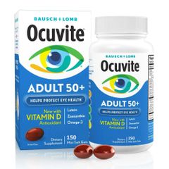 Viên uống bổ mắt Ocuvite Adult 50+ - 150 viên Vitamin E hỗ trợ sức khỏe mắt cho người trên 50 tuổi của Mỹ