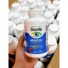Viên uống bổ mắt Ocuvite Adult 50+ - 150 viên Vitamin E hỗ trợ sức khỏe mắt cho người trên 50 tuổi của Mỹ