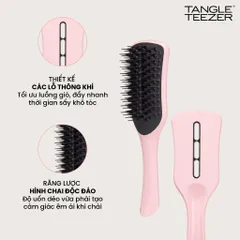 Lược Gỡ Rối Tangle Teezer - Ultimate Blow Dry Chải Tóc Nhanh Khô, Thiết Kế Thông Hơi, Dành Cho Tóc Thẳng & Gợn Sóng