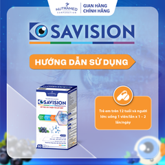 Viên uống Osavision hỗ trợ tăng cường thị lực giảm khô mắt, mỏi mắt, nhìn mờ (60 viên)