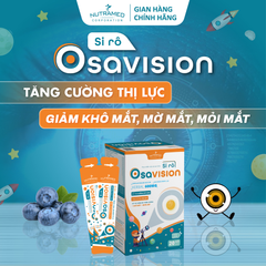 Siro Osavision hỗ trợ tăng cường thị lực, giảm khô mắt, mỏi mắt và mờ mắt (20 gói)