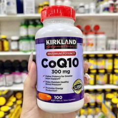 Viên uống Kirkland CoQ10 300mg - Hỗ trợ sức khỏe tim mạch, 100 viên, sản phẩm chính hãng từ Mỹ