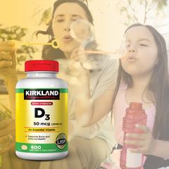 Viên uống D3 Kirkland 600 viên - Hàng Mỹ