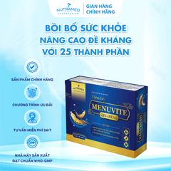 Viên Uống Menuvite Ginseng Hỗ Trợ Tăng Cường Sức Đề Kháng, Bồi Bổ Cơ Thể (30 Viên) - Vitamin Và Khoáng Chất Thiết Yếu