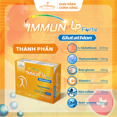 Viên uống tăng cường miễn dịch Immun-up Forte - Hỗ trợ sức đề kháng, chống mệt mỏi, phòng ngừa cúm mùa (30 viên)