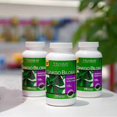 Viên Uống Bổ Não Trunature Ginkgo Biloba 120Mg - Hỗ Trợ Tăng Cường Trí Nhớ và Cải Thiện Chức Năng Não Bộ, 340 Viên