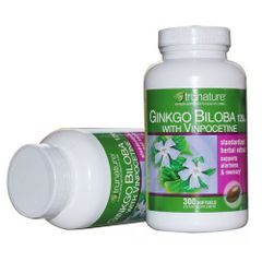 Viên uống bổ não Trunature Ginkgo Biloba with Vinpocetine 300 viên - Tăng cường trí nhớ và khả năng tư duy hiệu quả!