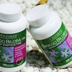 Viên uống bổ não Trunature Ginkgo Biloba with Vinpocetine 300 viên - Tăng cường trí nhớ và khả năng tư duy hiệu quả!