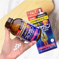 Viên Uống Glucosamine Nhật Bản Orihiro 1500mg (900 viên) - Hỗ Trợ Sức Khỏe Khớp Xương, Dẻo Dai Cho Người Lớn Tuổi