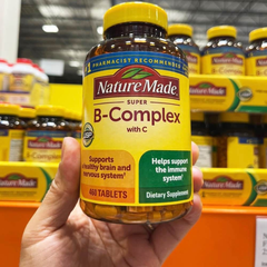 Vitamin B Tổng Hợp Nature Made Super B-Complex 460 Viên - Hỗ Trợ Năng Lượng và Sức Khỏe Hệ Thần Kinh