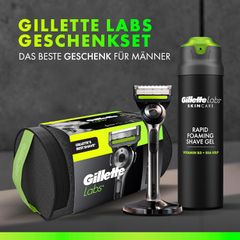 Bộ dao cạo râu Gillette Labs cao cấp - Trải nghiệm cạo râu mượt mà với 5 lưỡi dao và dụng cụ làm sạch tiện lợi