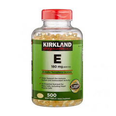 Kirkland Vitamin E 400 IU 500 Viên - Bổ Sung Dinh Dưỡng Cho Mắt - Sản Phẩm Chính Hãng Từ Mỹ Giúp Cải Thiện Thị Lực