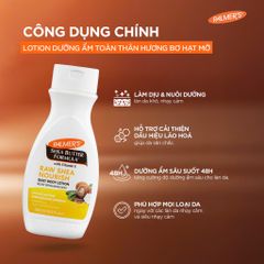 Sữa Dưỡng Thể Palmer's Bơ Hạt Mỡ 250ml - Dưỡng Ẩm Chuyên Sâu, Vitamin E, Hương Thơm Ngọt Ngào, Làm Mềm Da Chuyên Nghiệp