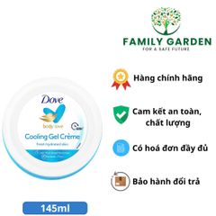 Kem Dưỡng Ẩm Làm Mát Da Dove Body Love Cooling Gel Creme 145ml - Dưỡng ẩm không nhờn rít, phù hợp cho mọi loại da