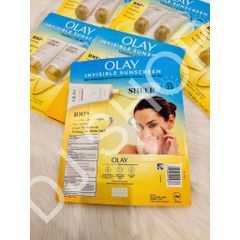 Set 2 Kem Chống Nắng Olay Invisible SPF 35 – Lót Trang Điểm, Vitamin C & E, Lô Hội, Không Nhờn, Phù Hợp Mọi Tông Da, 50ml x2