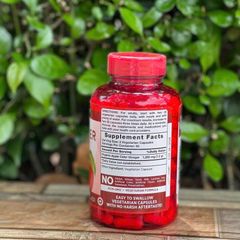 Viên Uống Giấm Táo Organic Giảm Cân và Hỗ Trợ Tiêu Hóa - 180 Viên Bổ Sung Dinh Dưỡng Từ Mỹ