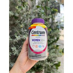 Centrum Silver Women 50+ - Vitamin Tổng Hợp Cho Phụ Nữ Trên 50 Tuổi - Hỗ Trợ Sức Khỏe Mắt, Xương, Tim Mạch, Miễn Dịch - 275 Viên