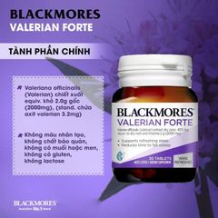Viên Uống Hỗ Trợ Giấc Ngủ Blackmores Valerian Forte 30 Viên - Giảm Lo Âu, Thư Giãn Tinh Thần, Ngủ Sâu Hơn