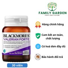 Viên Uống Hỗ Trợ Giấc Ngủ Blackmores Valerian Forte 30 Viên - Giảm Lo Âu, Thư Giãn Tinh Thần, Ngủ Sâu Hơn