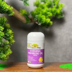 Viên Uống Hỗ Trợ Da và Nội Tiết Nature’s Way Evening Primrose Oil 1000mg - Giảm Triệu Chứng PMS, Khỏe Da, Hỗ Trợ Tốt Cho Sức Khỏe Tổng Thể (60 viên)