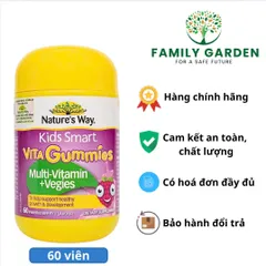 Viên Nhai Bổ Sung Vitamin Dành Cho Trẻ Em Nature's Way Vita Gummies - Hỗ Trợ Tăng Cường Sức Khỏe (60 Viên)