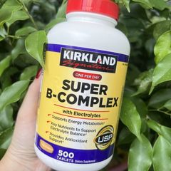 (Nhập khẩu) Viên uống Vitamin B tổng hợp Super B-Complex Kirkland - Hỗ trợ sức khỏe, năng lượng 500 viên chính hãng 727858