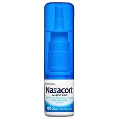 Xịt Hỗ Trợ Thông Mũi Nasacort Allergy 24h - Mỹ - 120 lần xịt, Giảm nghẹt mũi, Không gây buồn ngủ, Dạng xịt tiện lợi