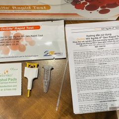 Bộ Test HIV Thế Hệ Thứ 4 Ag/Ab - Phát Hiện Sớm Từ Ngày Thứ 14, Tiện Lợi Tại Nhà, Kết Quả Chính Xác Trong 15-20 Phút